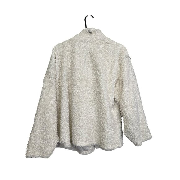 Blank NYC Fresh Air Sherpa Faux Leather Trucker Jacket Sz Large NWT - Picture 9 of 9